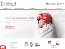 Tablet Screenshot of healthcord.com